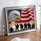 5D Paint-by-Numbers Kit featuring a patriotic national flag and eagle design—full round diamond DIY art for home wall décor, 15.7×11.8 inches.